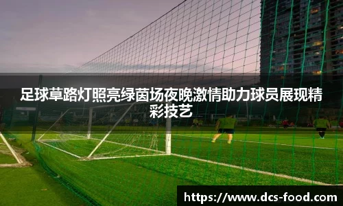 足球草路灯照亮绿茵场夜晚激情助力球员展现精彩技艺